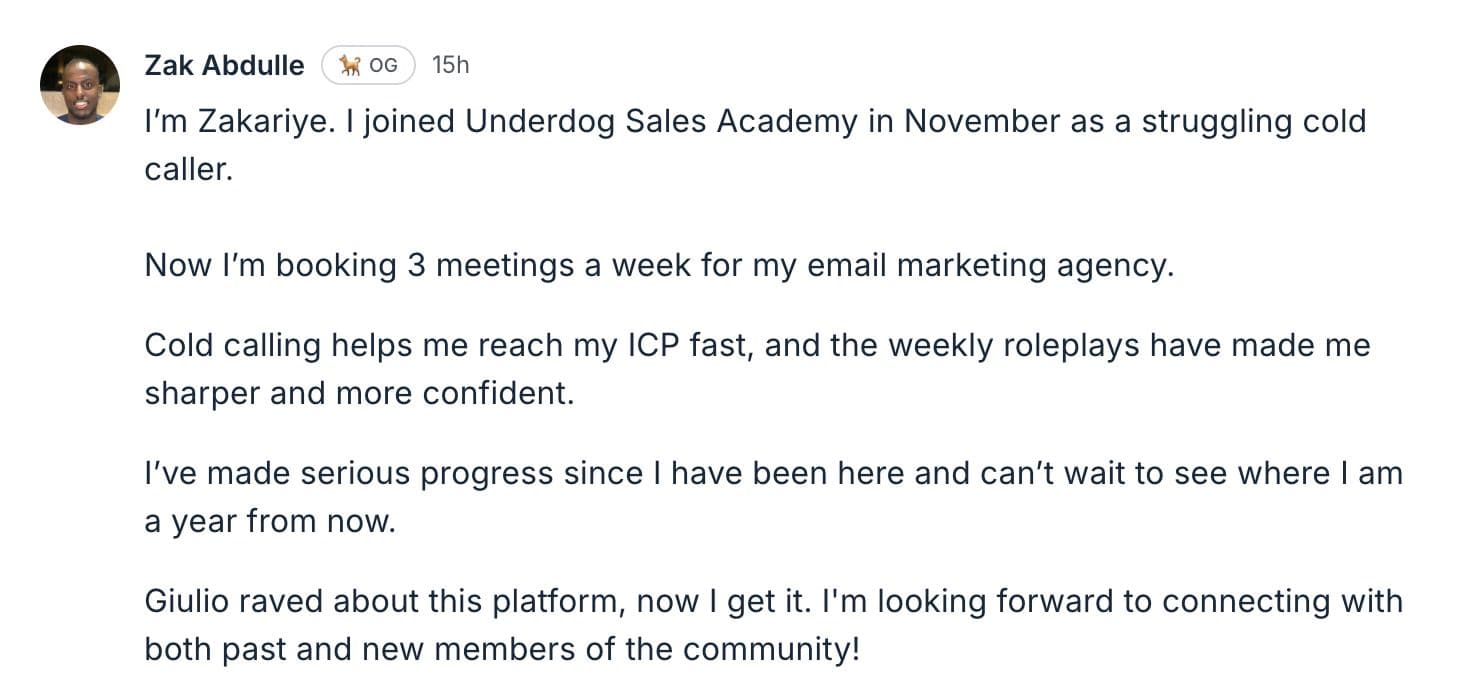 Community member testimonial 12