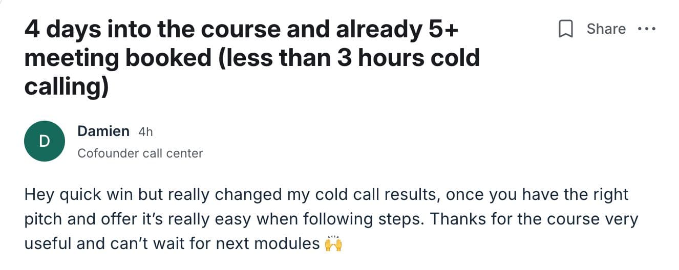 Community member testimonial 16