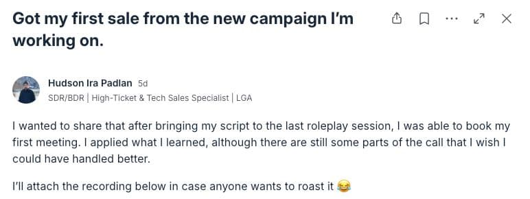 Community member testimonial 22