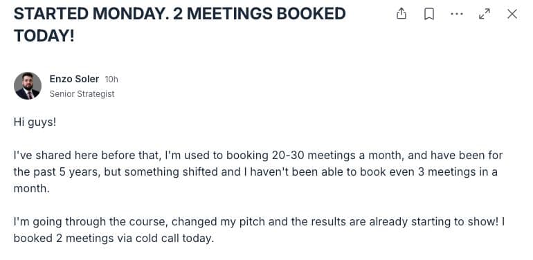 Community member testimonial 23