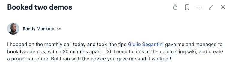 Community member testimonial 24