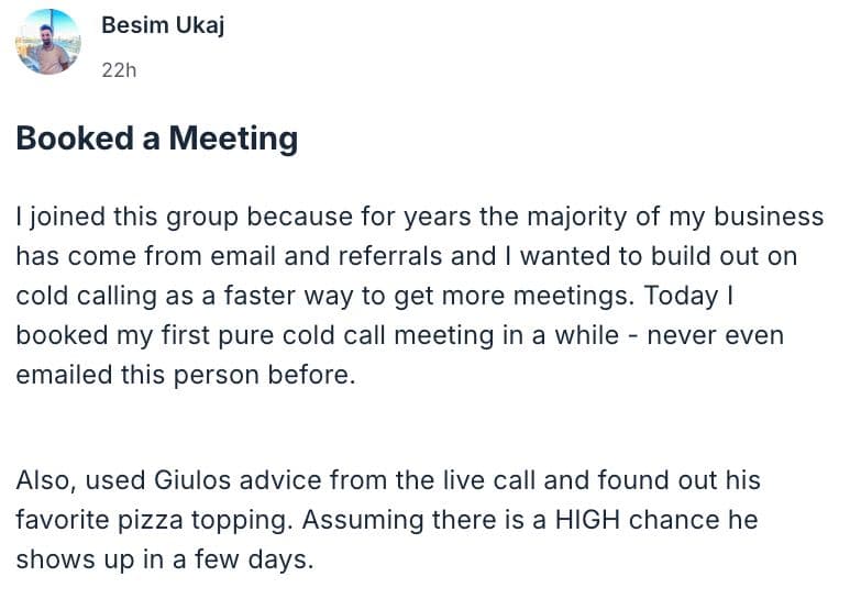 Community member testimonial 29