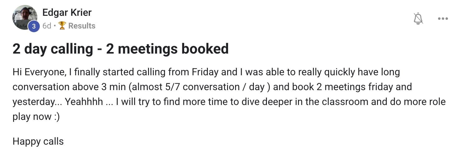 Community member testimonial 3