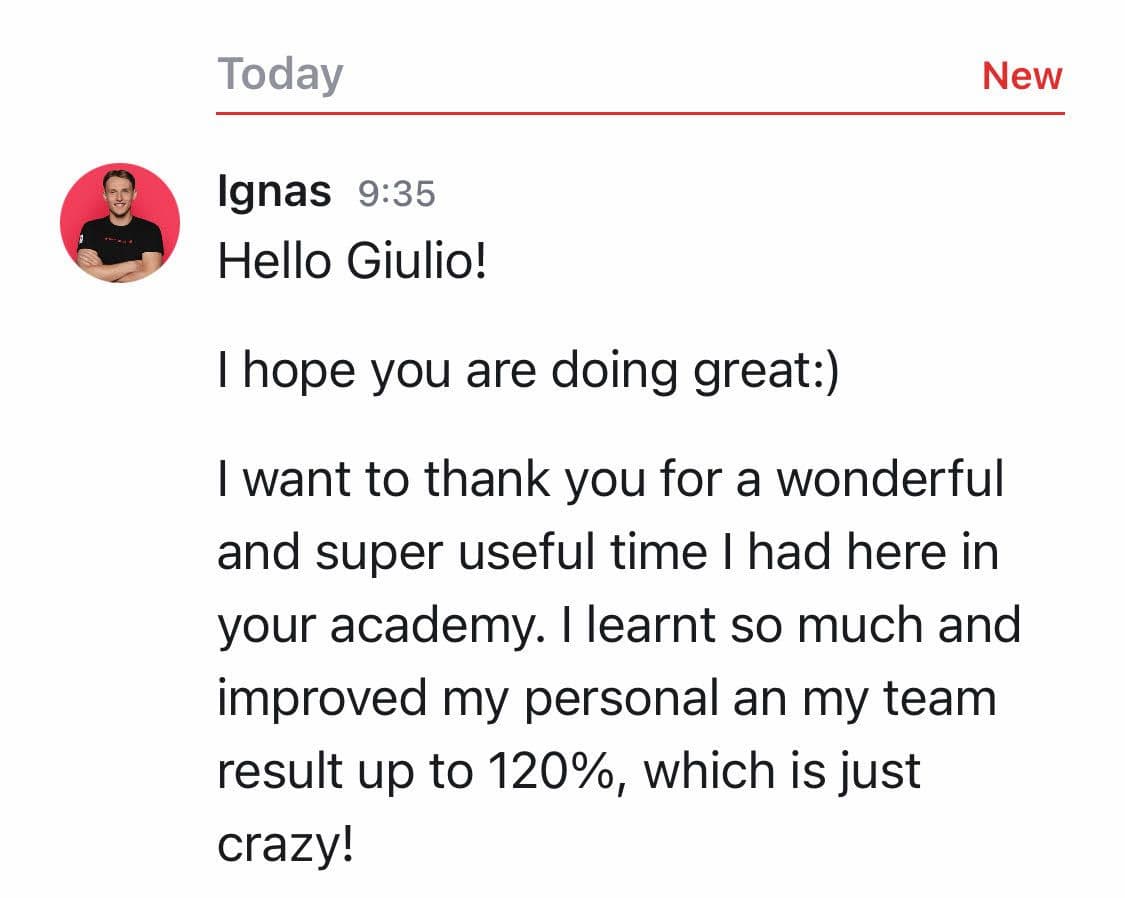 Community member testimonial 31