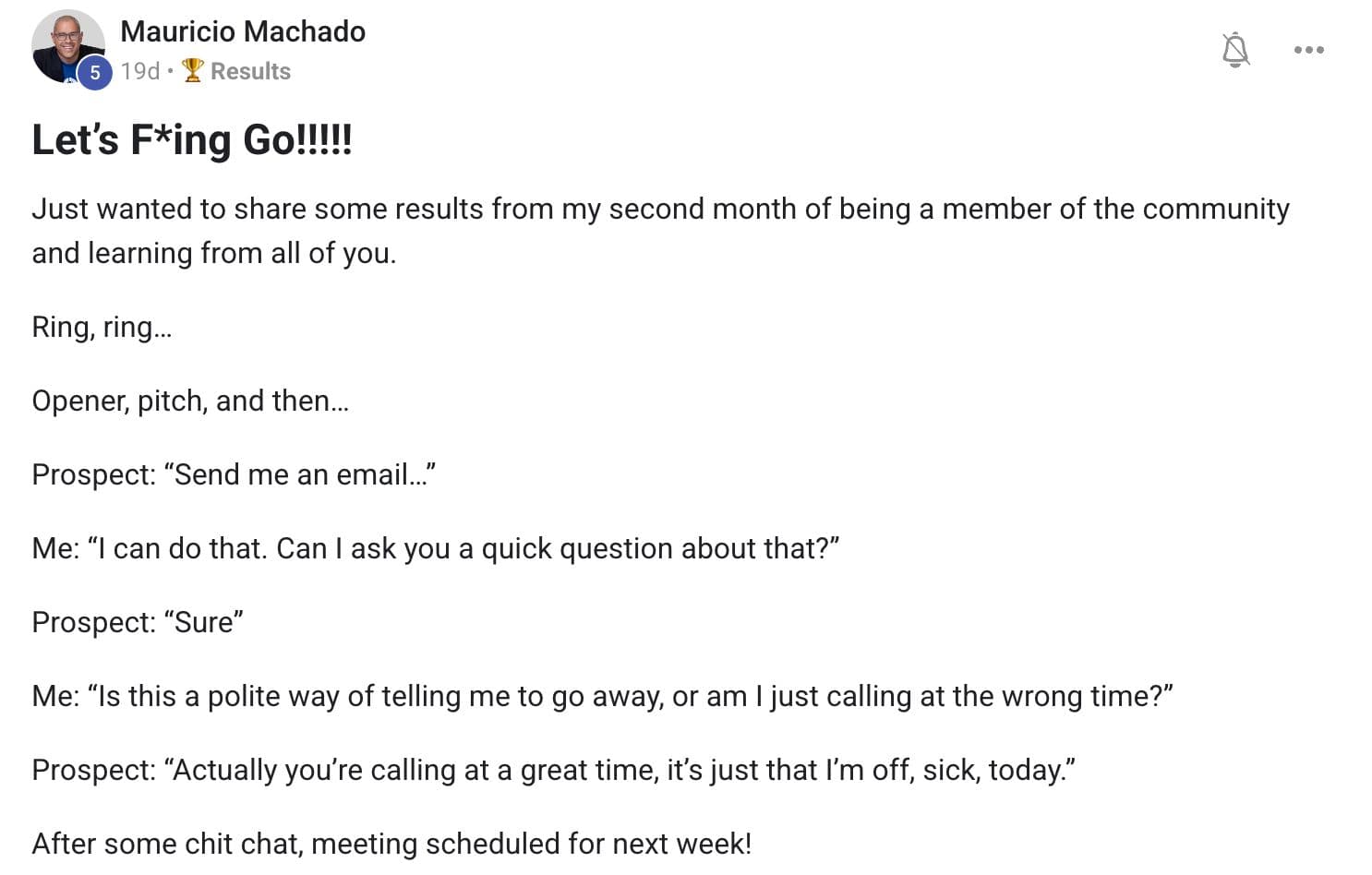 Community member testimonial 6